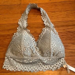 Gray lace bralette NWT